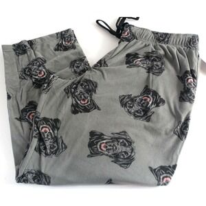 Croft and Barrow Pajama Pants Men 2XB Extra Soft Fleece Pockets Dog Labrador Lab